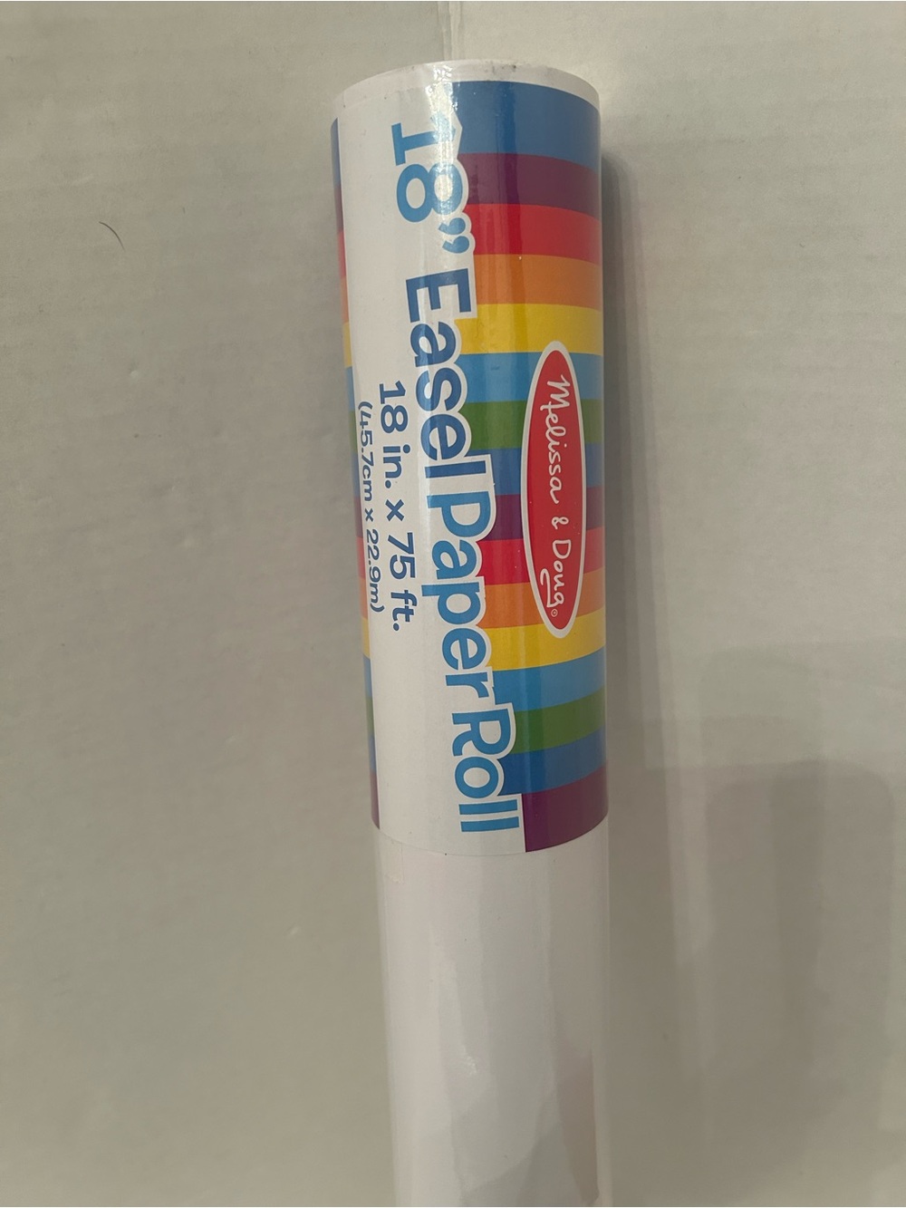 Melissa & Doug Rainbow Easel Paper Roll - White